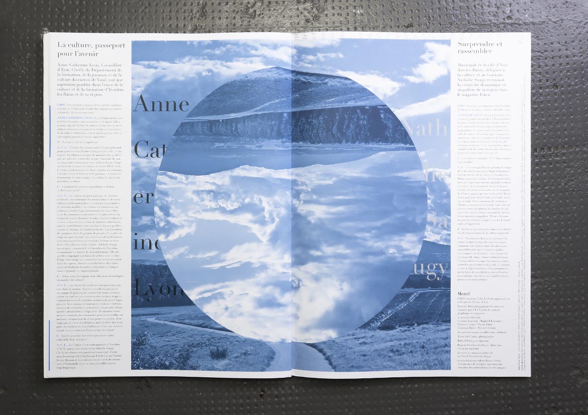 Emoi 2015 - cultural magazine, design: Thierry Schulé